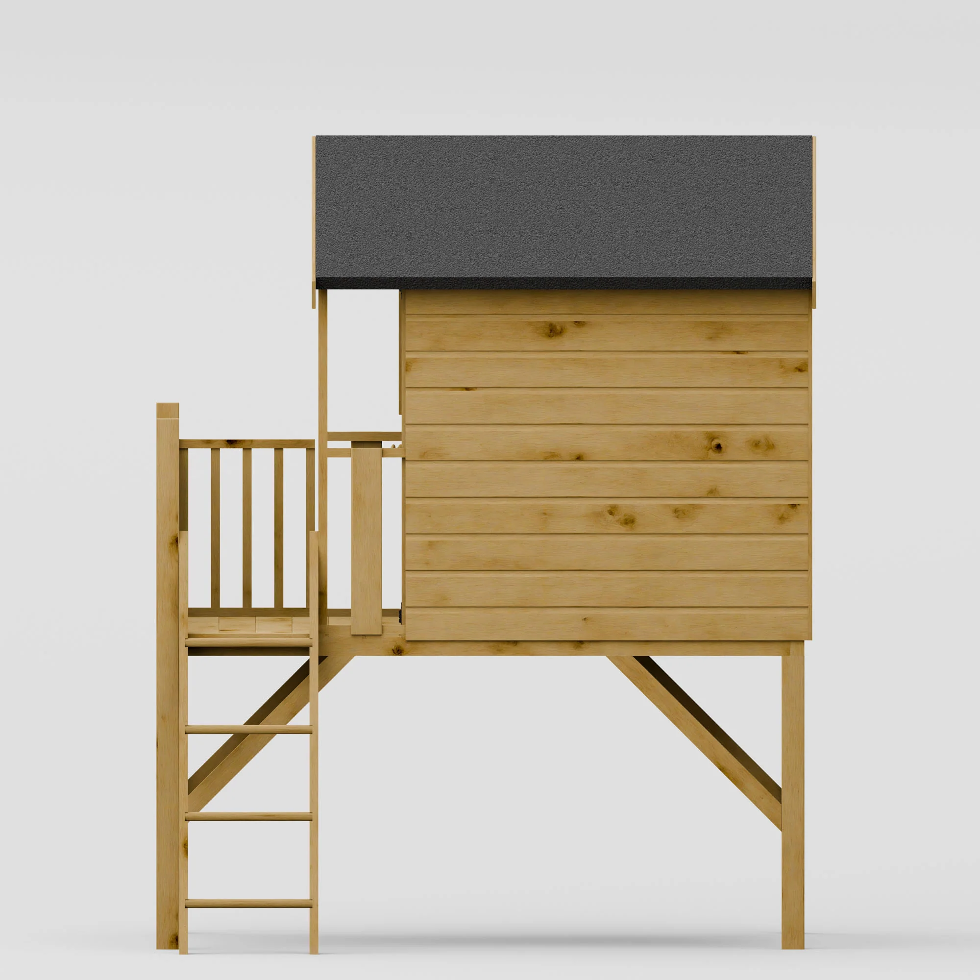 Poppy Tower Wooden Playhouse - Image 4