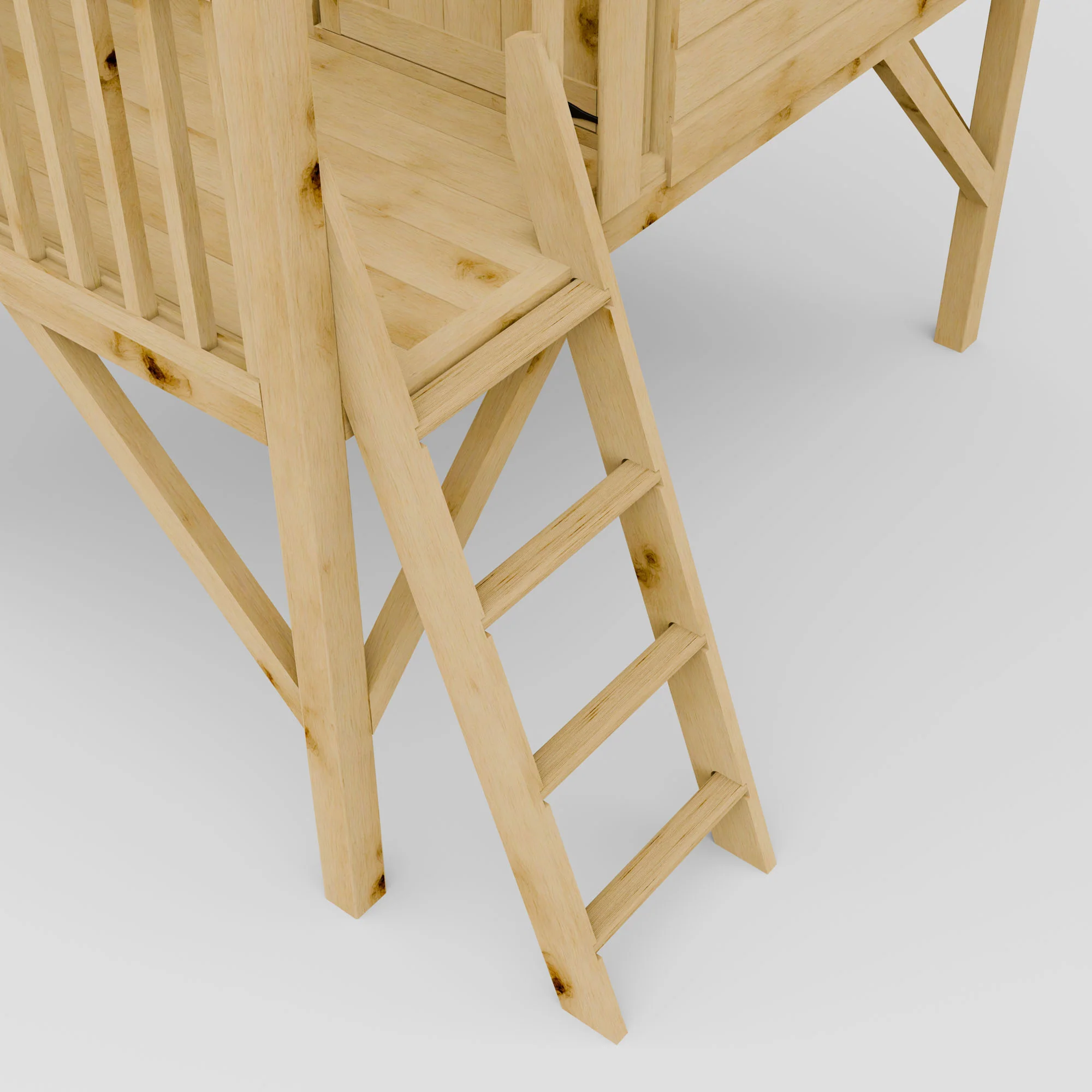 Poppy Tower Wooden Playhouse - Image 5