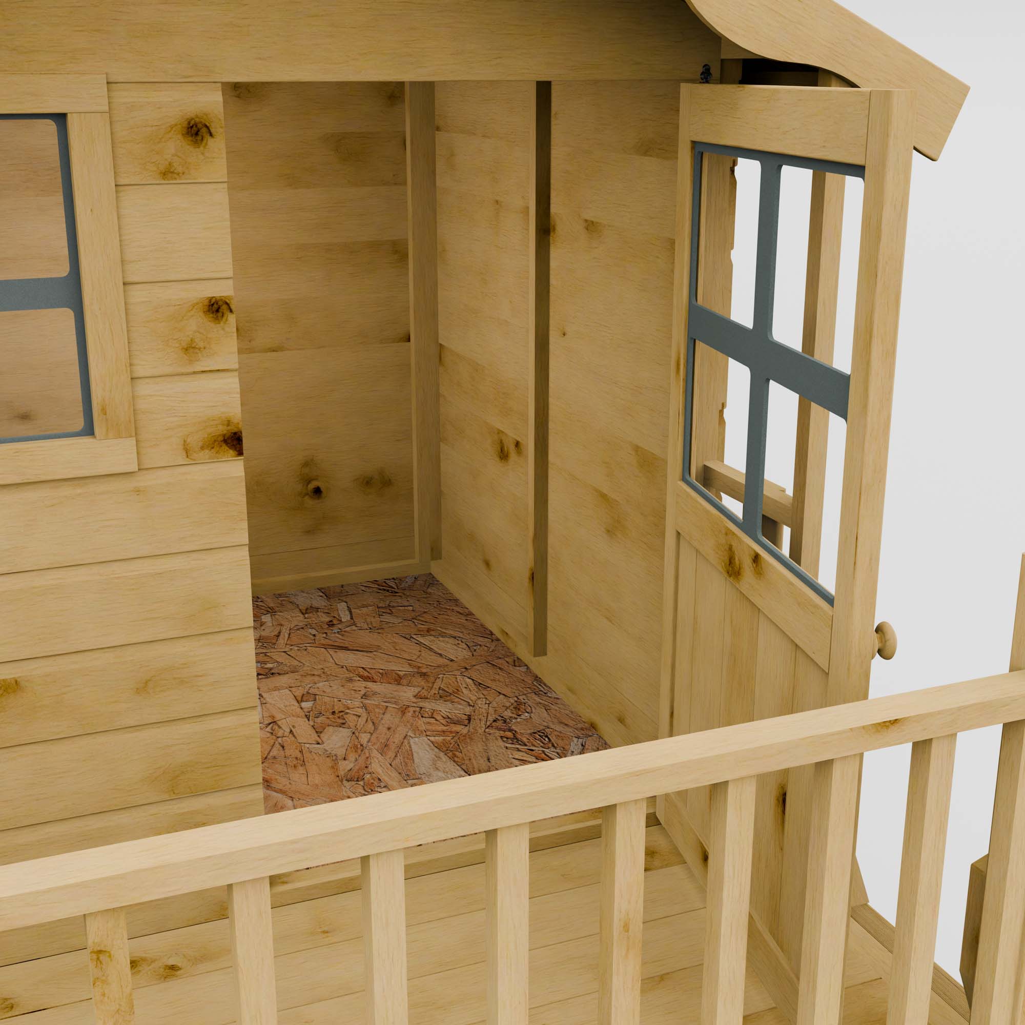 Poppy Tower Wooden Playhouse - Image 9