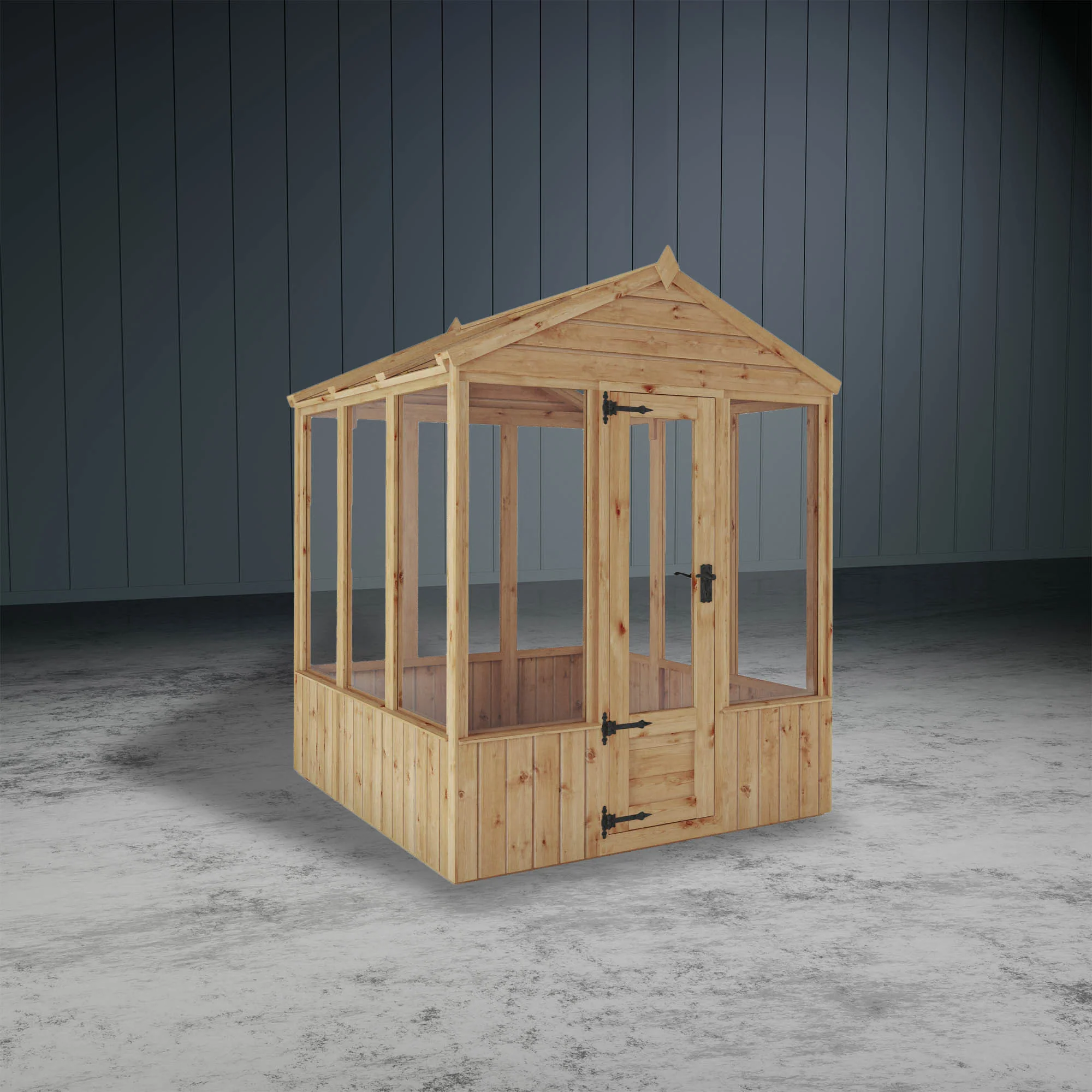 Woodsman Apex Wooden Greenhouse - Image 4