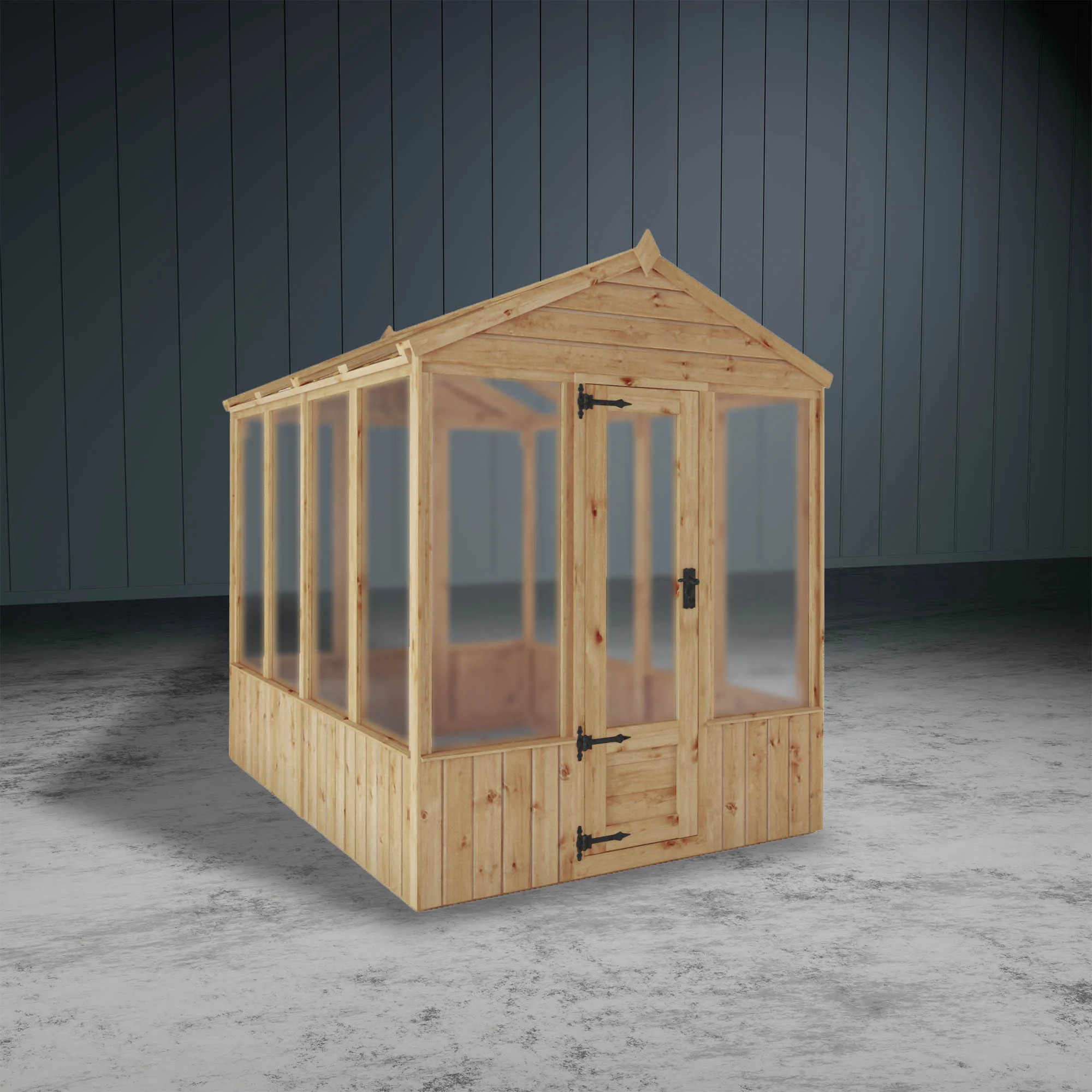 Woodsman Apex Wooden Greenhouse - Image 5