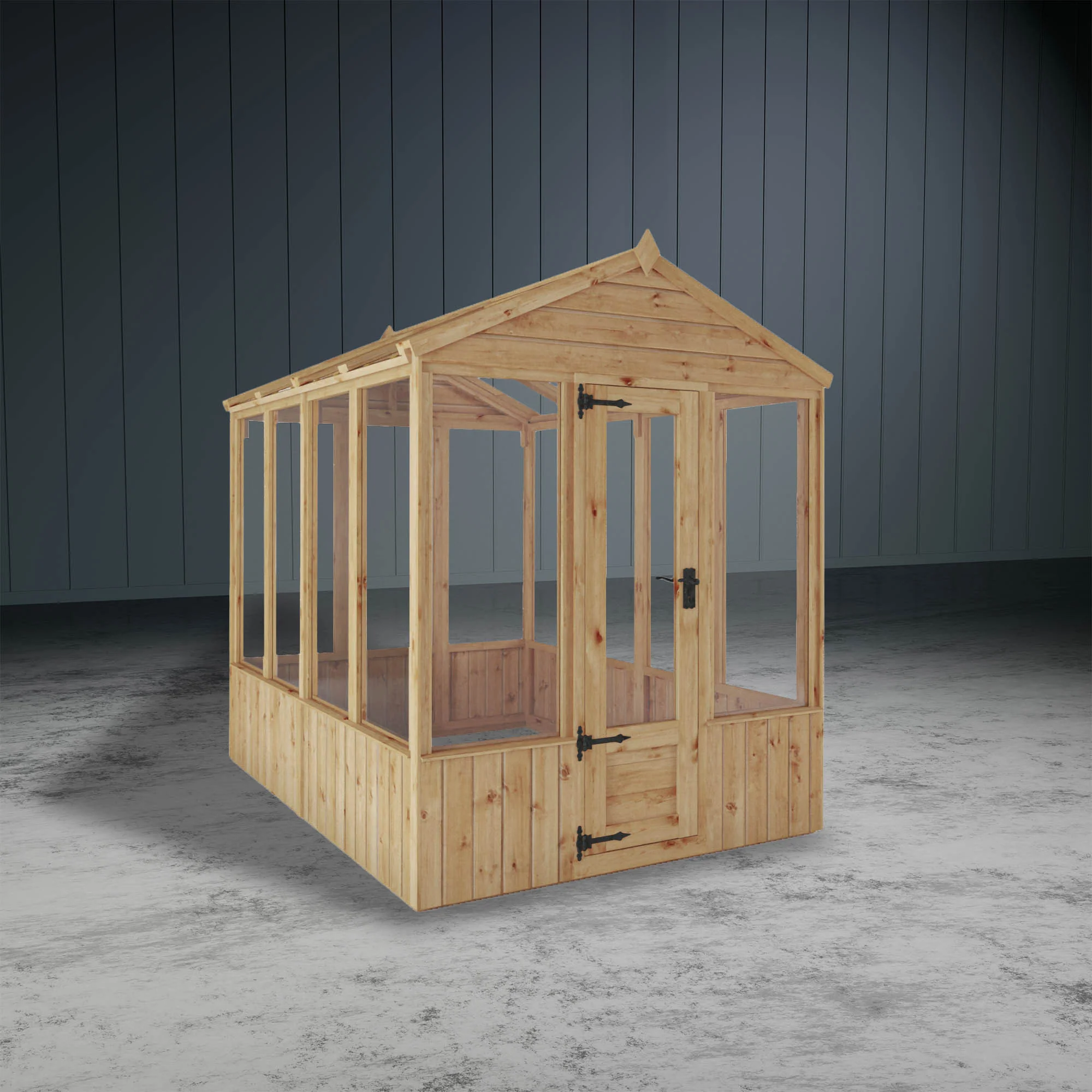 Woodsman Apex Wooden Greenhouse - Image 6
